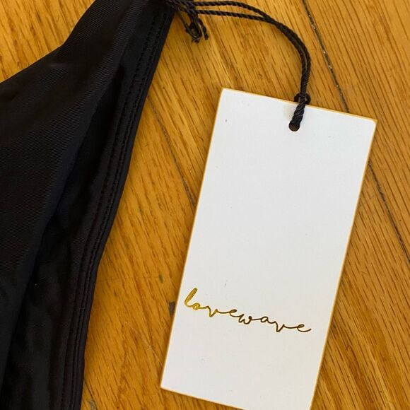 LOVEWAVE 
The Zumi High Waist bikini Bottoms Elegant Black Cutout Revolve XS - Picture 8 of 9